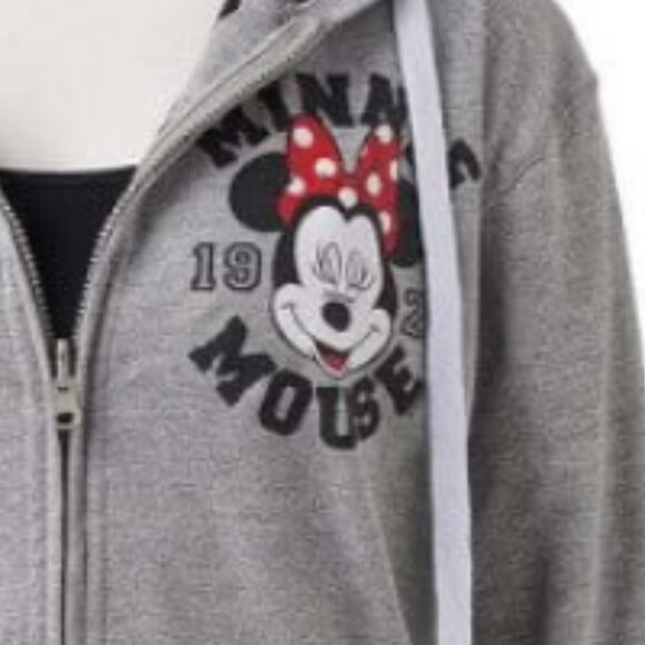 Brand New Women's Disney Minnie Mouse Reversible Full-Zip Hoodie Sweatshirt - Picture 6 of 6
